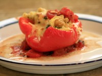 Mediterranean Stuffed Red Peppers